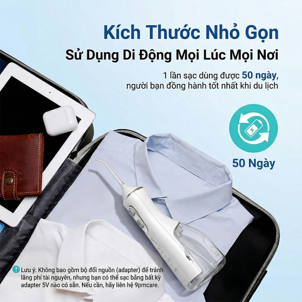 Máy tăm nước cầm tay 9pmcare UltraClean L15 - Long Battery Edition