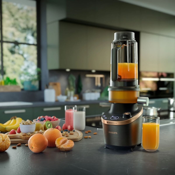 Máy xay tốc độ cao có mô-đun máy ép trái cây Philips Flip&Juice