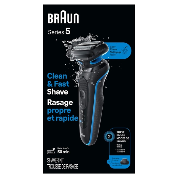 Máy cạo râu Braun Electric Razor Series 5 5118S Turbo Shaving (2024)