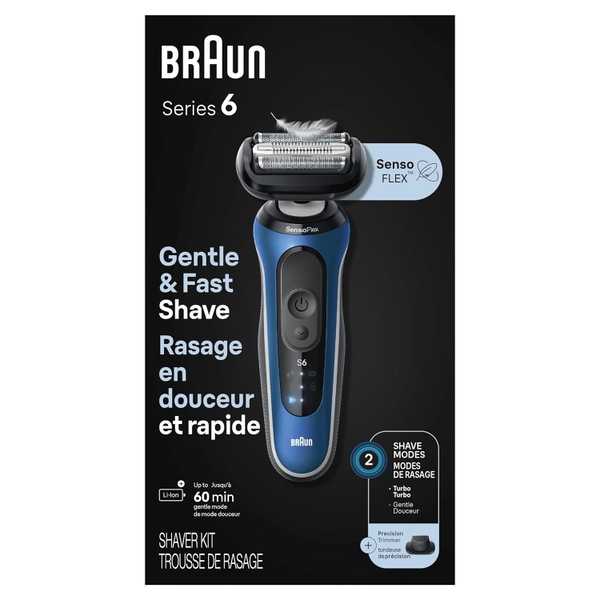 Máy cạo râu Braun Electric Razor Series 6 6120S Turbo (2024)