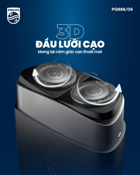 Máy cạo râu du lịch cao cấp Philips Compact Shaver On-the-Go