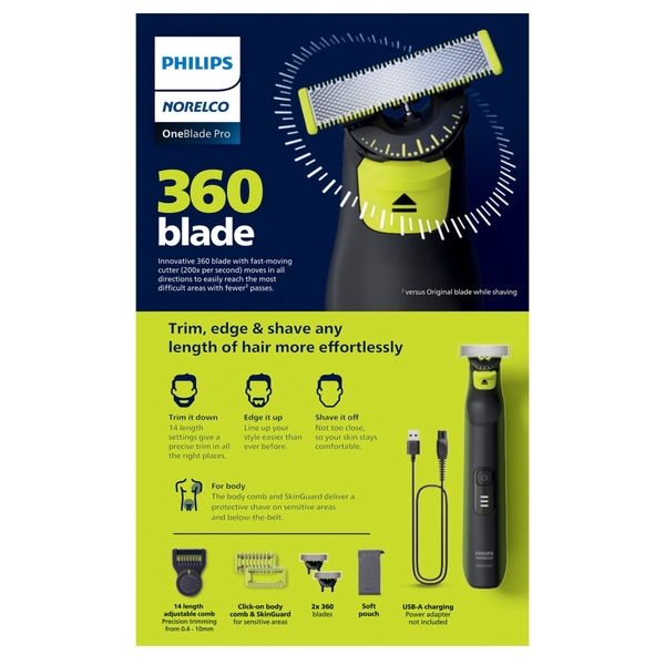 Máy cạo râu Philips OneBlade Pro Face+Body QP6542/70