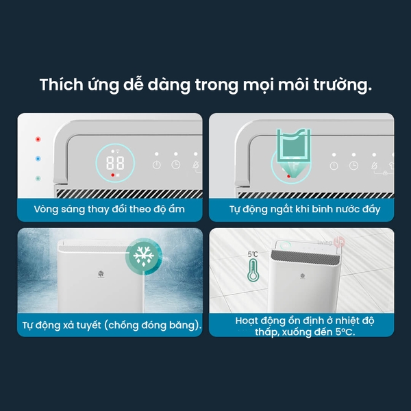 Máy hút ẩm thông minh WIDETECH (Bản Quốc Tế) 12L