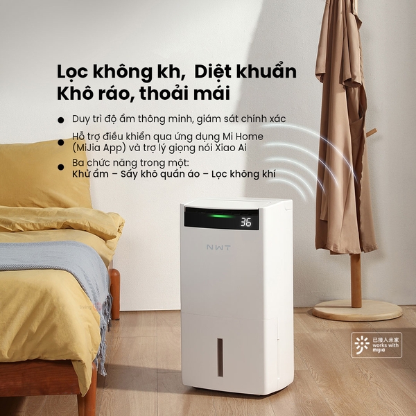 Máy hút ẩm thông minh WIDETECH (Bản Quốc Tế) 24L