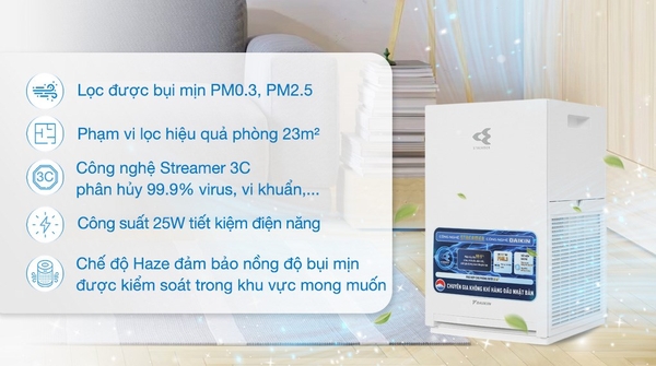 Máy lọc không khí Daikin MC30YVM7 (23m2)