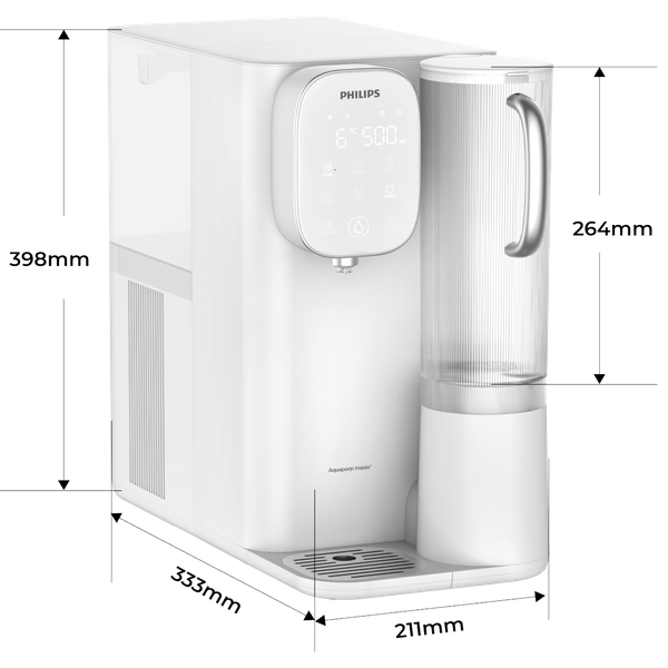 Máy lọc nước RO để bàn Nóng Lạnh Philips ADD6912BL/90, ADD6912WH/74