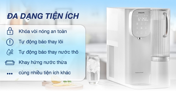 Máy lọc nước RO nóng lạnh để bàn Philips ADD6912WH/74