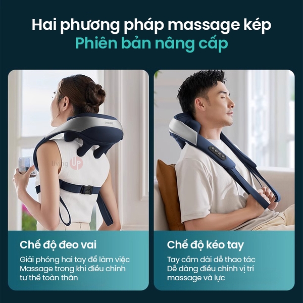 Máy massage cổ vai gáy Philips PPM3205N - Pin 90 phút