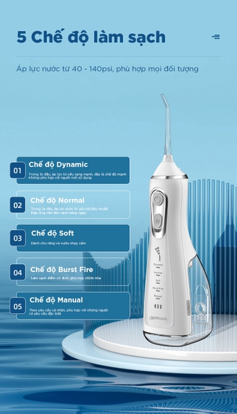 Combo bàn chải điện Oral-B iO Series 3 và Tăm nước 9pmcare L15 Ultra Clean
