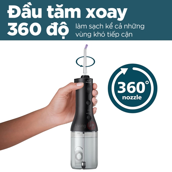 Combo bàn chải điện Philips Sonicare 3100 HX4031/21 và máy tăm nước Philips HX3826/31