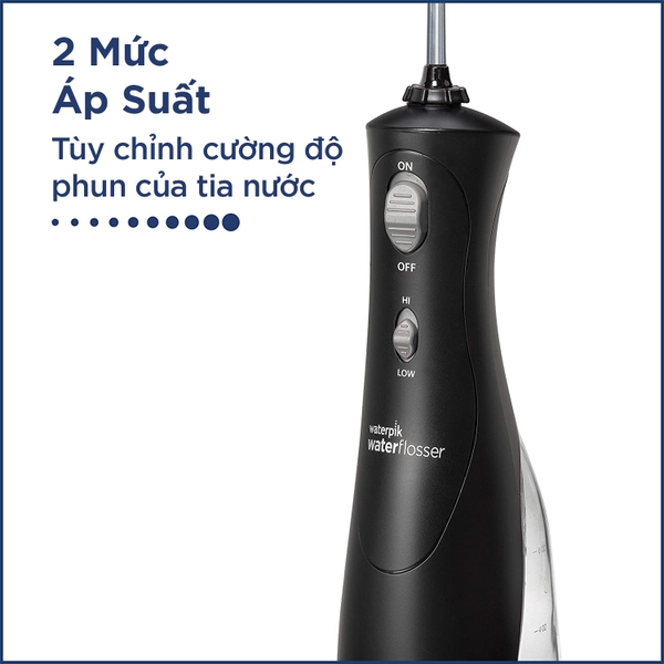 Máy tăm nước không dây Waterpik WP-462 PLUS (Màu đen)