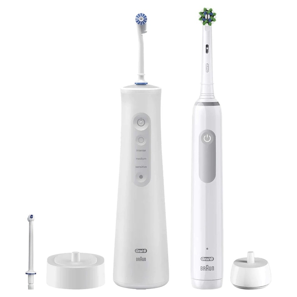 Combo bàn chải điện và tăm nước Oral-B 2-in-1 Professional Dental Care Kit