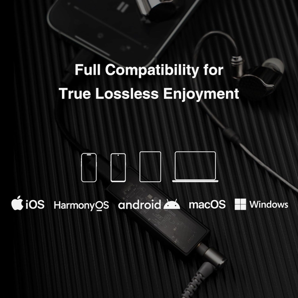 Bộ USB Dac/amp HiFi Questyle M12i Hi-res Audio [MFi Certified] hỗ trợ PCM 768kHz DSD512