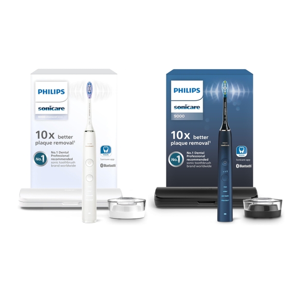 Set đôi bàn chải điện Philips Sonicare DiamondClean 9000