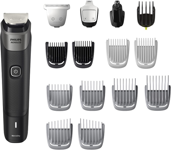 Tông đơ cắt tóc & máy cạo râu đa năng Philips Multigroom Series 5000 (18 Phụ kiện)