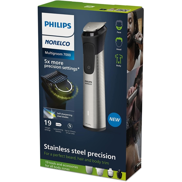 Tông đơ cắt tóc & máy cạo râu đa năng Philips Multigroom Series 7000 All-in-one