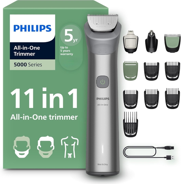 Tông đơ đa năng 11-in-1 Philips All-in-One Trimmer 5000 (Model 2026)