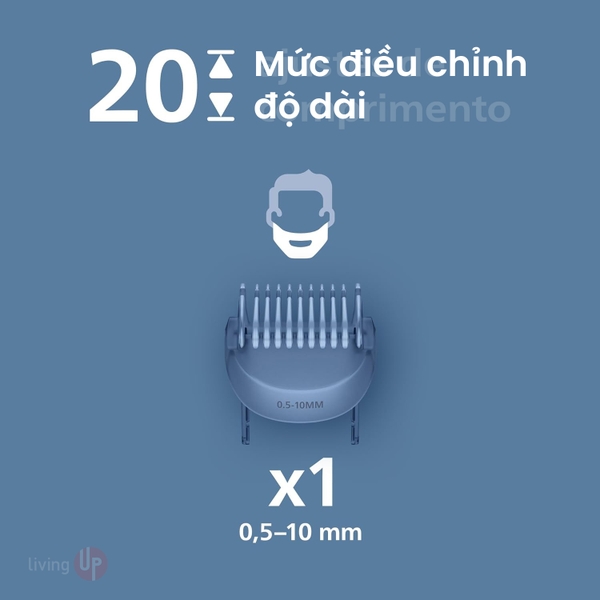 Tông đơ tỉa râu Philips Beard Trimmer 3000 Series BT3617/15
