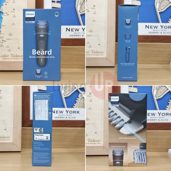 Tông đơ tỉa râu Philips Beard Trimmer 3000 Series BT3617/15