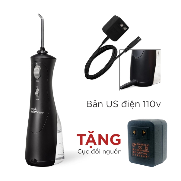 Máy tăm nước không dây Waterpik WP-462 PLUS (Màu đen)