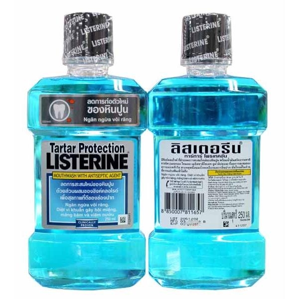 Nước súc miệng Listerine Tartar Protection Mouthwash 250ml