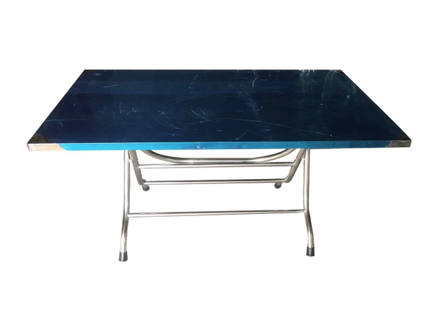 Bàn xếp inox chữ nhật  1200x700mm