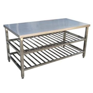 Bàn Inox 3 Tầng Nan 1200×600 mm