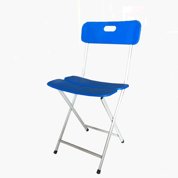 Ghế Tựa Gấp Sắt Ba Lá Màu Xanh