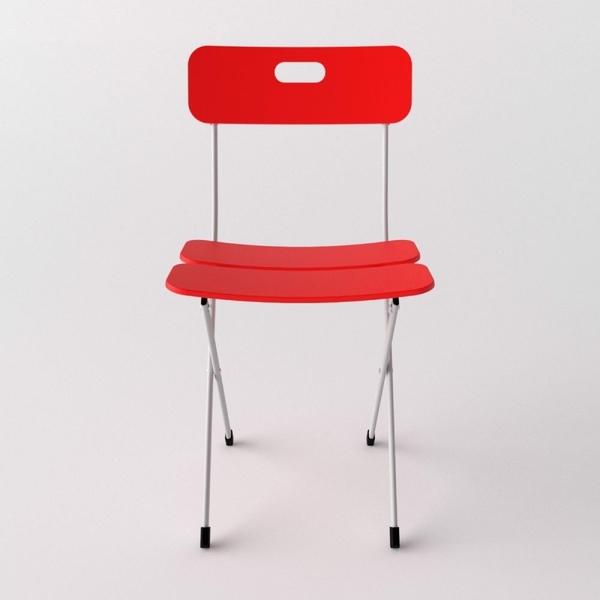 Ghế Tựa Gấp Sắt Ba Lá Màu Xanh