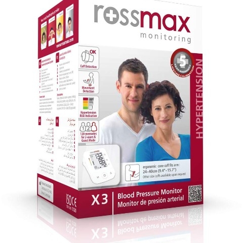 MÁY ĐO HUYẾT ÁP ROSSMAX X3 CÔNG NGHỆ REAL FUZZY CHO KẾT QUẢ CHÍNH XÁC KHÔNG ĐAU TAY