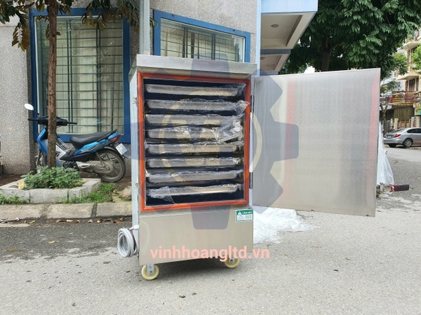 tủ nấu cơm công nghiệp 8 khay
