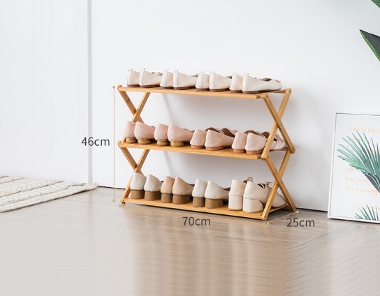 Kệ đựng dép 3 tầng chéo 70cm loại xịn