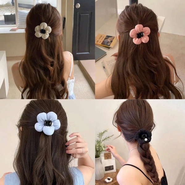 CỘT TÓC HOA 5 CÁNH PHỒNG PHỐI NGỌC TRAI (2)