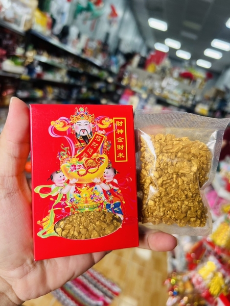 HỘP Hạt VÀNG THẦN TÀI ĐỂ LƯ HƯƠNG HŨ GẠO MUỐI CHIÊU TÀI LỘC (6)