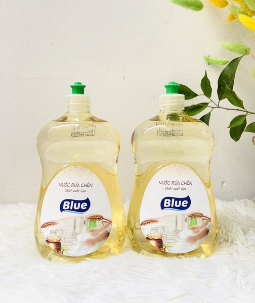 CHAI NƯỚC RỬA CHÉN 810ml CHIẾT XUẤT GẠO CHÍNH HÃNG BLUE (2)