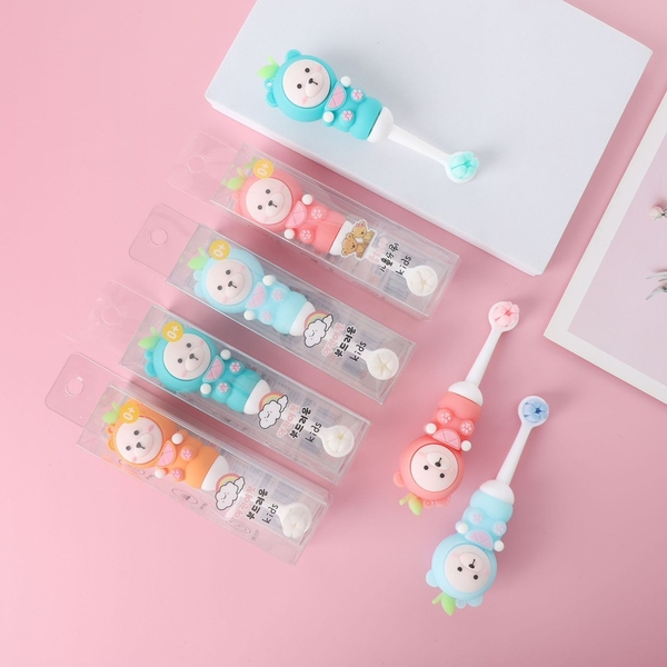 Bàn Chải Đánh Răng acho Bé Có Đầu Rơ Lưỡi (2)