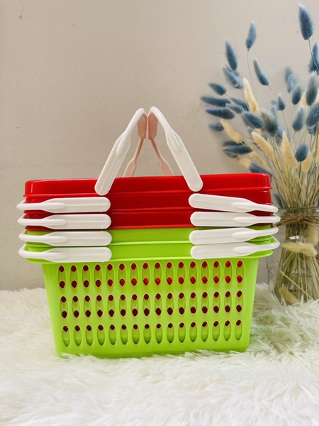 GIỎ 2 QUAI SIZE VỪA , NHIỀU MÀU (2)