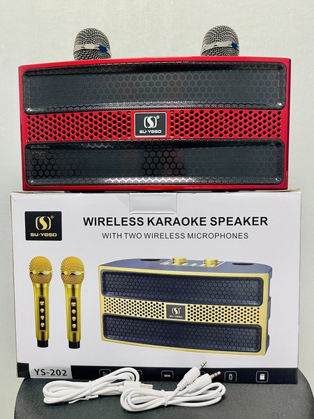 LOA KARAOKE BLUETOOH YS202 TẶNG KÈM 2 MICRO KHÔNG DÂY CỰC HAY (60)