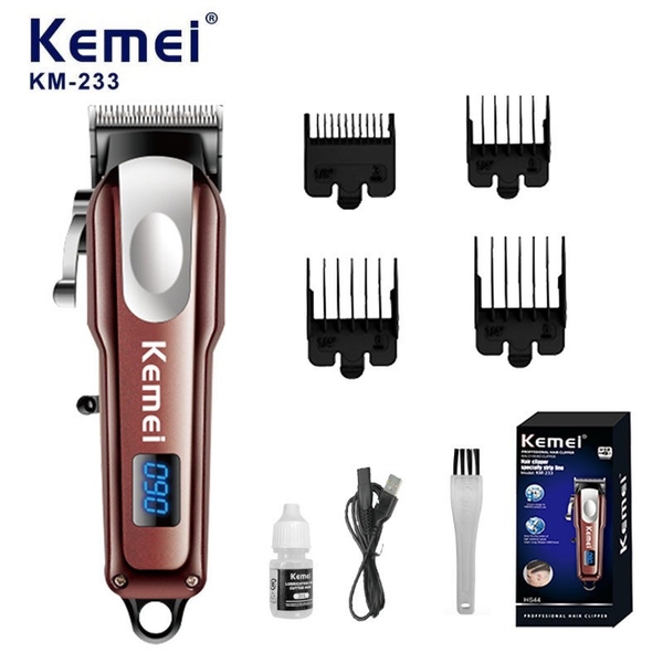 Tông Đơ Căt Tóc LCD Kemei CHÍNH HÃNG KM-233 (20)