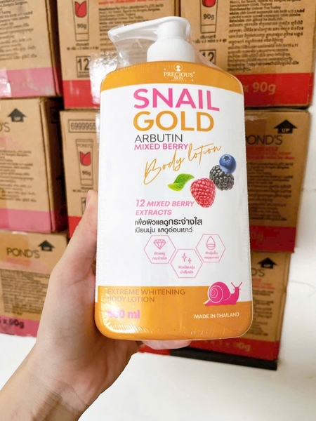SỮA DƯỠNG THỂ TRẮNG DA BODY SNAIL GOLD THAILAND (15) '
