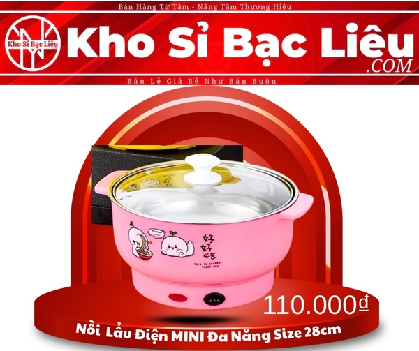 NỒI LẨU ĐIỆN MINI ĐA NĂNG TIỆN DỤNG SIZE 28cm (10)