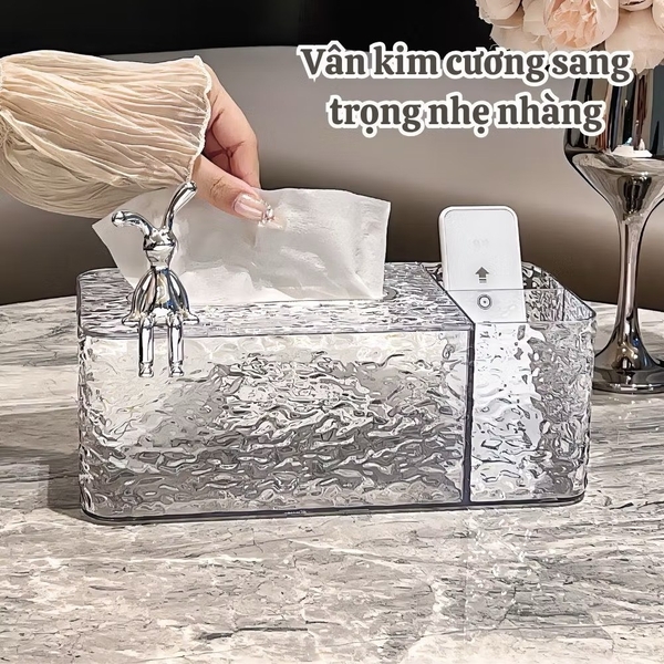 HỘP ĐỰNG GIẤY CON THỎ 3 NGĂN SANG TRỌNG (4)