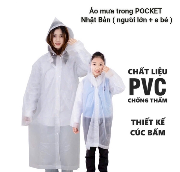 ÁO MƯA POCKET NGƯỜI LỚN (2)