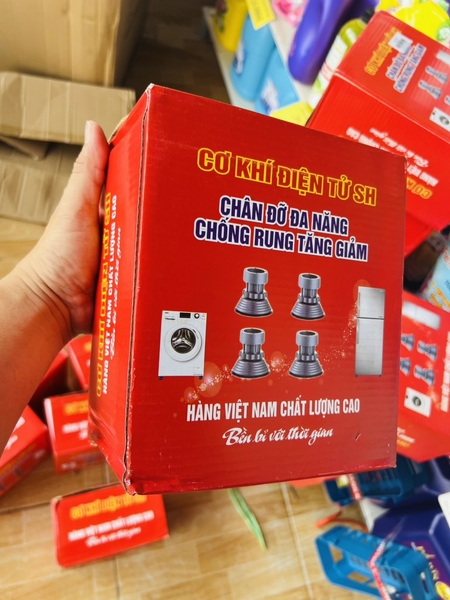 BỘ 4 CHÂN ĐẾ CHỐNG RUNG MÁY GIẶT TỦ LẠNH M4 XỊN (2)