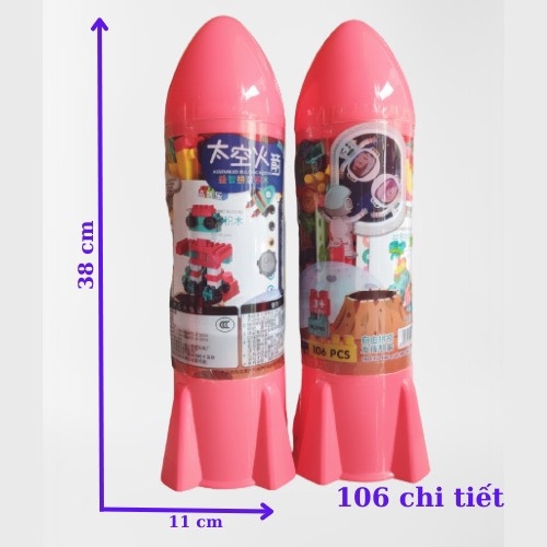 LEGO LẮP GHÉP TÊN LỬA CHO BÉ (3)
