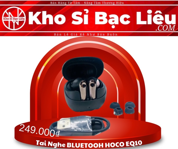 TAI NGHE BLUETOOTH HOCO EQ10 GIẢM ỒN KIỂU DÁNG AIRPODS CHÍNH HÃNG (24)