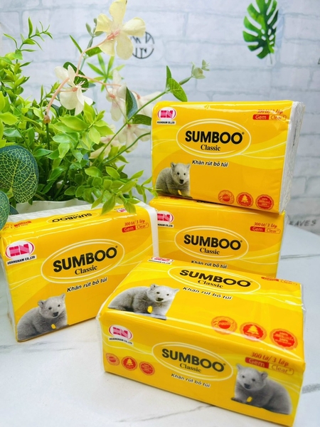 BỊCH GIẤY RÚT 300 TỜ SUMBOO 3 LỚP