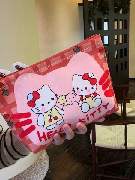 TÚI ĐỰNG MỸ PHẨM, MAKEUP KITTY CAM (3)