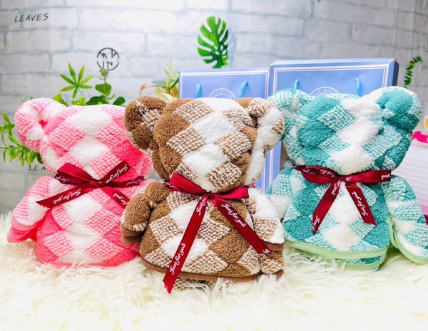 Khăn Gấu Hộp Quà Tặng Khách