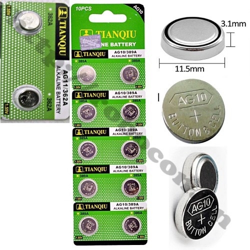 Viên Pin cúc áo LR1130 - AG10 1.5v (0.5)